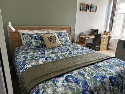 Un ou plusieurs lits dans un hébergement de l'établissement Ar Gwennili Chambres d'Hôtes