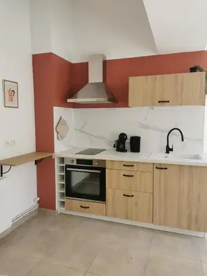 Cuisine ou kitchenette dans l'établissement Calme et détente en hypercentre avec parking