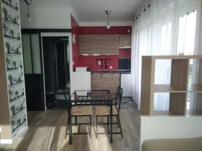 Cuisine ou kitchenette dans l'établissement La Bastille 3