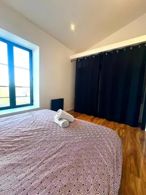 Un ou plusieurs lits dans un hébergement de l'établissement l'Appartement de Tintin
