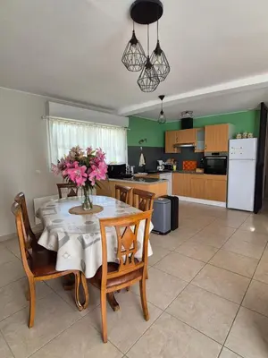 Cuisine ou kitchenette dans l'établissement Chez Carisa