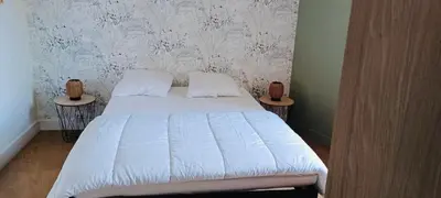 Un ou plusieurs lits dans un hébergement de l'établissement Appartement cosy 2 pieces hyper centre ville Place de la Breche