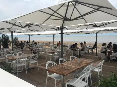 Vue générale sur la mer ou vue sur la mer prise depuis la maison de vacances