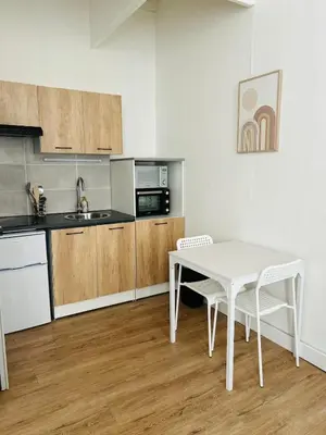 Cuisine ou kitchenette dans l'établissement Hyper Centre Appartement Wifi