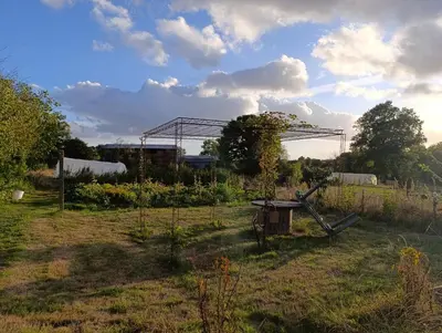 Jardin de l'établissement La Ferme du Papillon