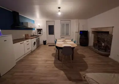 Cuisine ou kitchenette dans l'établissement Gîte à la ferme ''Chez Jean''