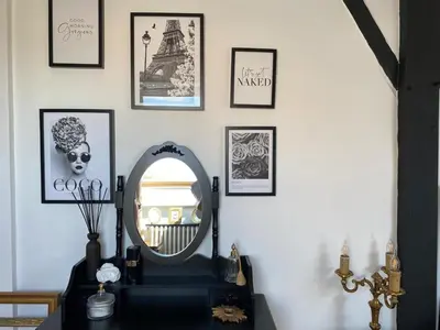 Coin salon dans l'établissement Chambre Coco