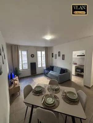 Cuisine ou kitchenette dans l'établissement Le Logis, Appartement moderne en centre ville