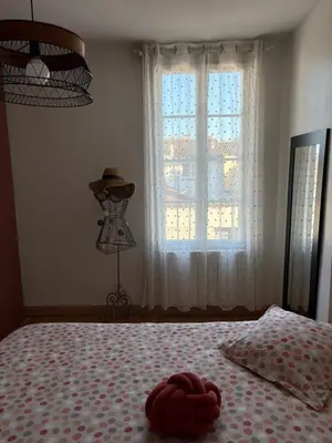 Un ou plusieurs lits dans un hébergement de l'établissement Petite maison de ville quartier théâtre et Jardin Public