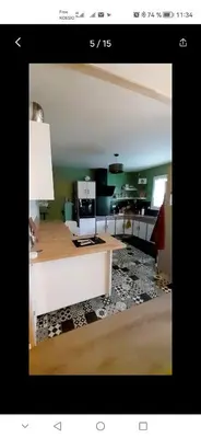 Coin salon dans l'établissement Maison nature