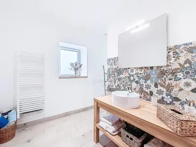 Cuisine ou kitchenette dans l'établissement Holiday Home Ile d'Aix by Interhome