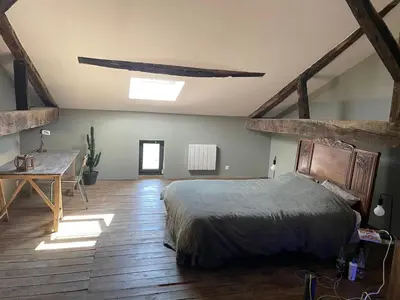 Un ou plusieurs lits dans un hébergement de l'établissement Maison a la campagne