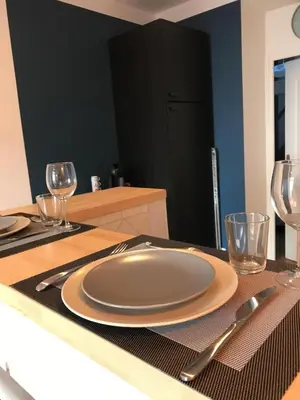 Plan de l'établissement Appartement avec terrasse à 20 de la plage