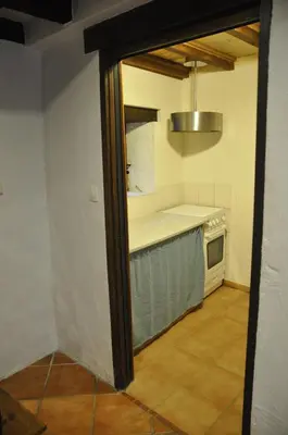 Cuisine ou kitchenette dans l'établissement Les Glycines Gîtes - Les Petites Pierres gîte