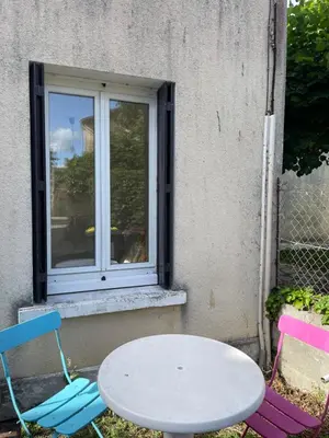 Jardin de l'établissement Gîte centre coulon - Le Héron