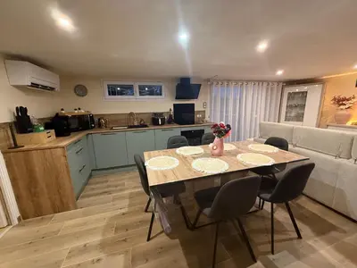 Cuisine ou kitchenette dans l'établissement Serenity's Home