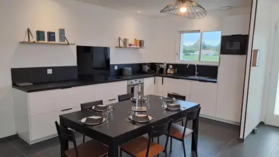 Cuisine ou kitchenette dans l'établissement Maison valdivienne
