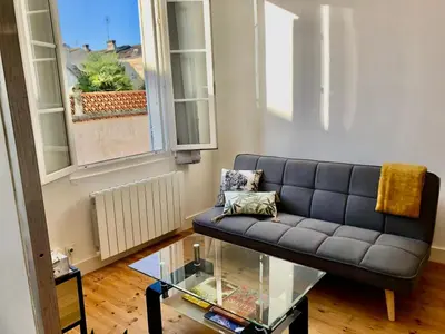 Coin salon dans l'établissement Centre ville 38 Maréchaux