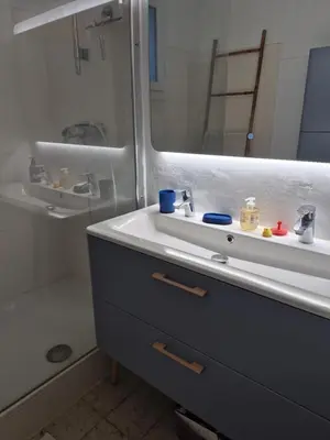 Salle de bains dans l'établissement Le petit baigneur bis