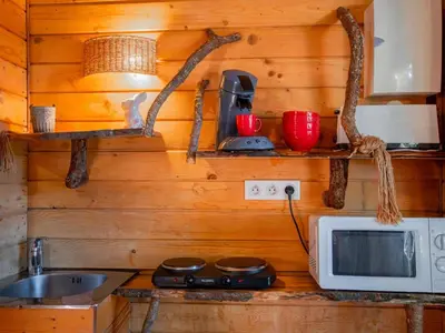 Cuisine ou kitchenette dans l'établissement Maison de 19m² avec Terrasse à Dienné pour 4 pers. - API-1-52-1344