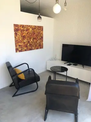 Télévision ou salle de divertissement dans l'établissement Le logis de Niort appart hôtel bis