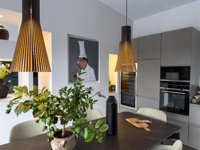 Cuisine ou kitchenette dans l'établissement Villa Cobalt - Pool & Rooftop Sea View