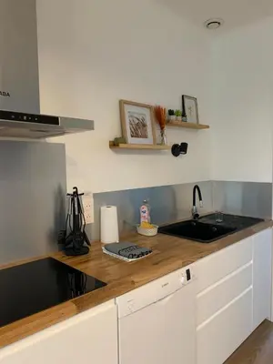 Cuisine ou kitchenette dans l'établissement Le QG du 86, 4-6 pers, à 5 min du Futuroscope