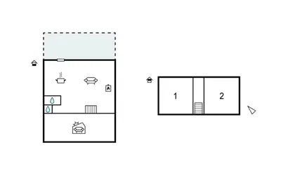 Plan de l'établissement Charmante Maison Au Calme