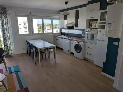 Cuisine ou kitchenette dans l'établissement T4 Hyper Centre agreable et lumineux