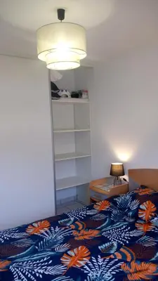 Un ou plusieurs lits dans un hébergement de l'établissement Les Clés Nature Apt 44