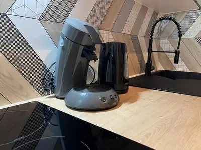 Cuisine ou kitchenette dans l'établissement Studio 127 à 8 min à pied du Futuroscope 1 à 4 pers