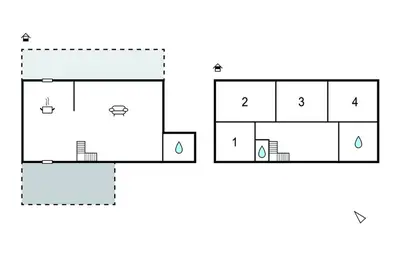 Plan de l'établissement Charmante Maison Au Calme
