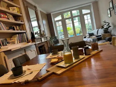 Coin salon dans l'établissement Casa 17 Confolens