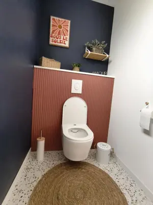 Salle de bains dans l'établissement La perle