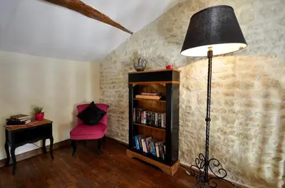 Bibliothèque dans le B&B/chambre d'hôtes