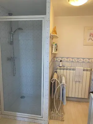 Salle de bains dans l'établissement Logis De La Mélissière