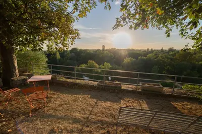 Paysage naturel près de la maison d'hôtes