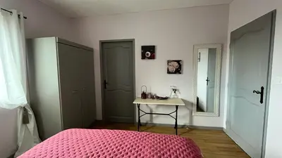 Un ou plusieurs lits dans un hébergement de l'établissement TENDANCE CAMPAGNE Chambre d'hôtes