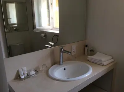 Salle de bains dans l'établissement Gîte Des Vergnes