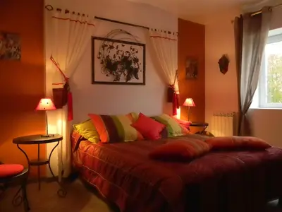 Coin salon dans l'établissement Le Logis d'ANTIGNY