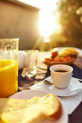 Options de petit-déjeuner proposées aux clients de l'établissement Gite de la Gravee