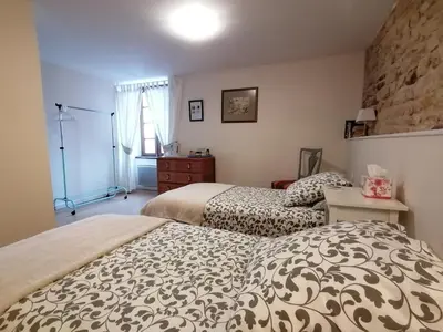 Un ou plusieurs lits dans un hébergement de l'établissement La Vieille Gorce Chambres d'Hôtes near Civray