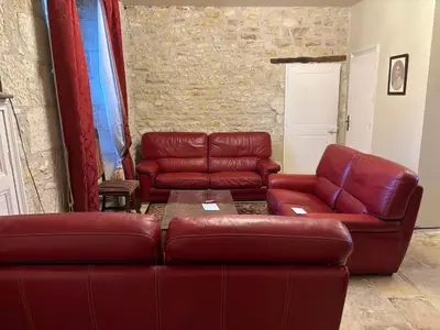 Coin salon dans l'établissement Manoir de Vilaines