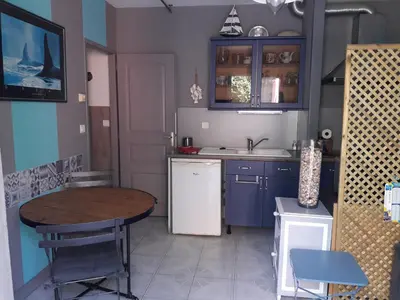 Cuisine ou kitchenette dans l'établissement Guzzo