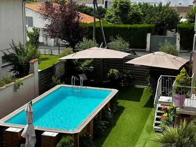 Piscine de l'établissement Logis Le Passiflore Cognac ou située à proximité
