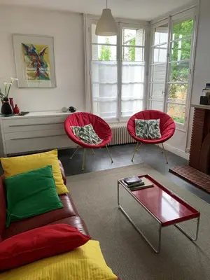 Coin salon dans l'établissement Appartement Les Acanthes 2ch Poitiers centre