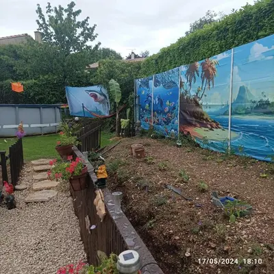 Jardin de l'établissement Chez NONO