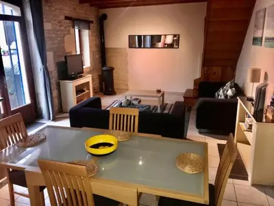 Télévision ou salle de divertissement dans l'établissement Les Vieilles Ombres