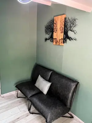 Coin salon dans l'établissement Relais de la Venise verte