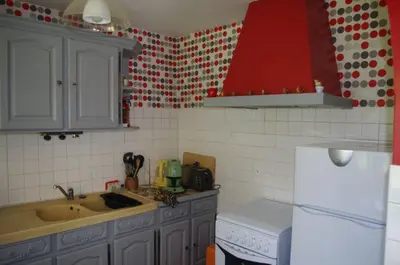 Cuisine ou kitchenette dans l'établissement l eucalyptus